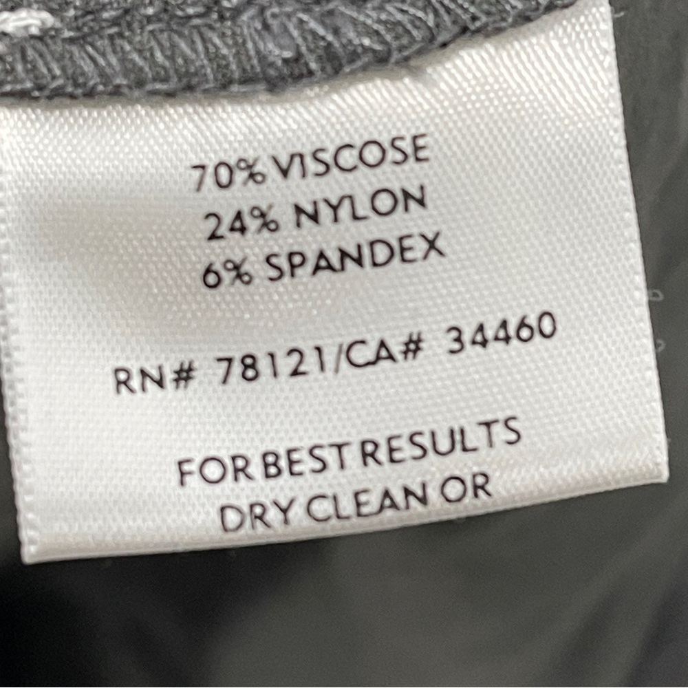 Eileen Fisher Crepe Knit Mandarin Collar Gray Two-Way Zipper Longline Jacket - Picture 7 of 8